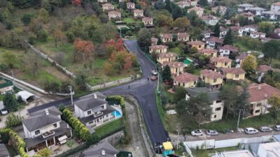 Sakarya Büyükşehir Belediyesi, Sapanca’da ulaşım altyapısını güçlendirmek için sürdürdüğü asfalt