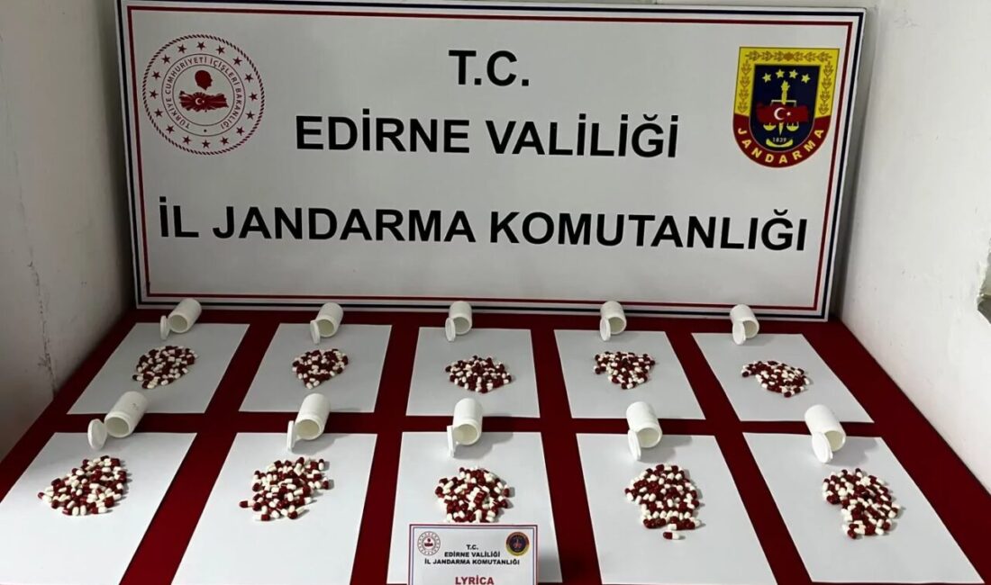 Edirne'nin Uzunköprü ilçesinde jandarma ekiplerinin düzenlediği ortak operasyonda, uyuşturucu nitelikli